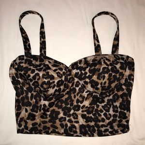 Charlotte Russe Cheetah Print Top